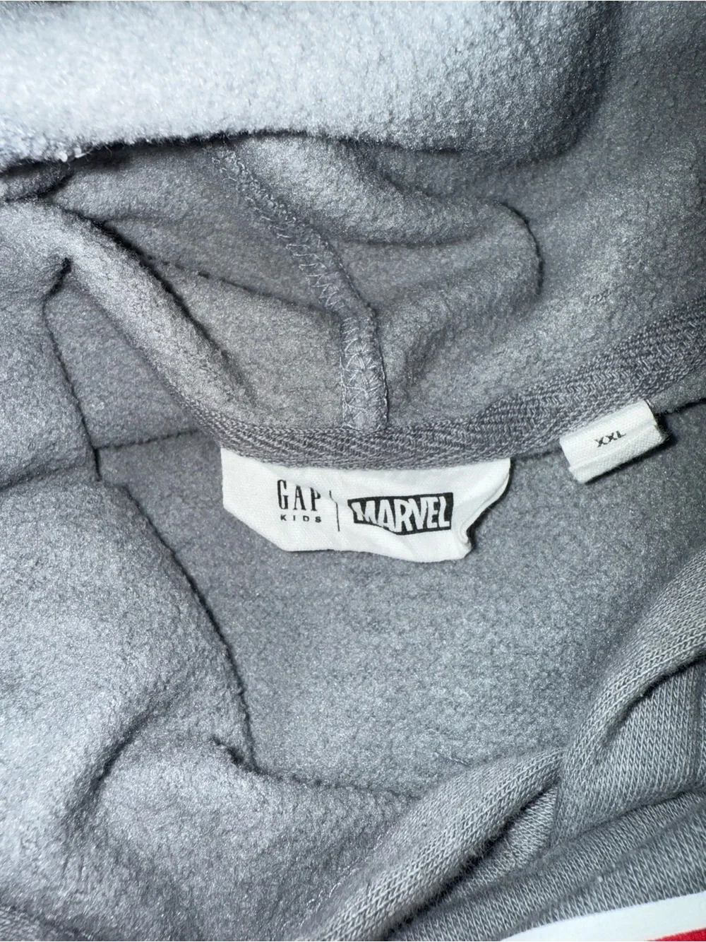 GAP Gray Pullover Hoodie with Spider-Man Graphic
